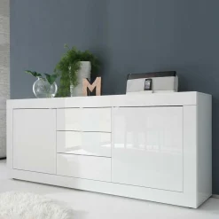 Wohnen Sideboards<Sideboard Sogno in Hochglanz Weiß