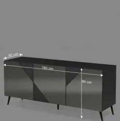 Wohnen Sideboards<Sideboard teilweise mit Spiegelglas beschichtet - Razepta I