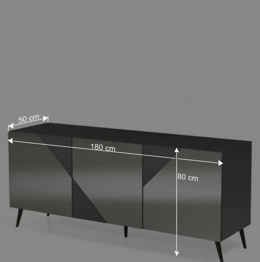Wohnen Sideboards<Sideboard teilweise mit Spiegelglas beschichtet - Razepta I