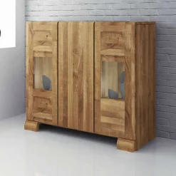 Wohnen Sideboards<Sideboard Vaskov aus Wildeiche massiv geölt