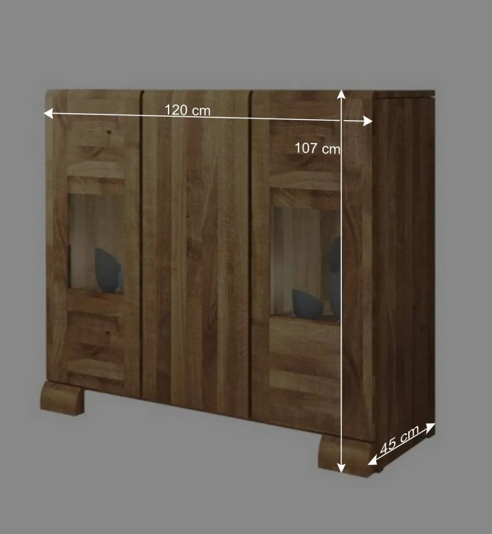 Wohnen Sideboards<Sideboard Vaskov aus Wildeiche massiv geölt