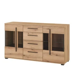 Wohnen Sideboards<Sideboard Vitrine in Eiche Dekor - Brocus