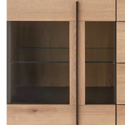 Wohnen Sideboards<Sideboard Vitrine in Eiche Dekor - Brocus