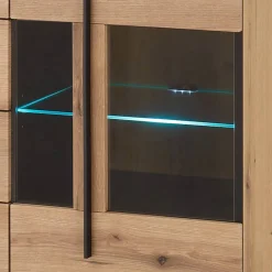 Wohnen Sideboards<Sideboard Vitrine in Eiche Dekor - Brocus