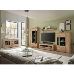 Wohnen Sideboards<Sideboard Vitrine in Eiche Dekor - Brocus