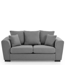 Wohnen Sofas<2-Sitzer Couch in Grau Webstoff - Krista