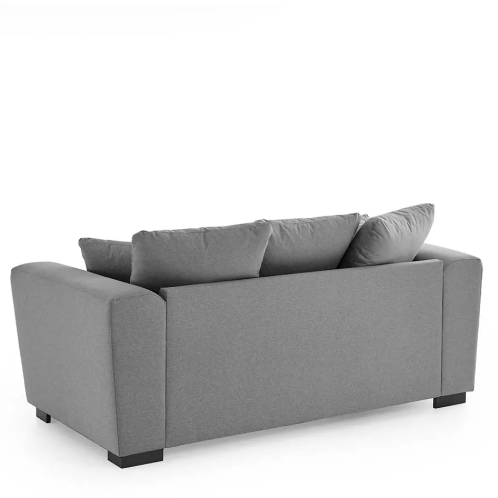 Wohnen Sofas<2-Sitzer Couch in Grau Webstoff - Krista
