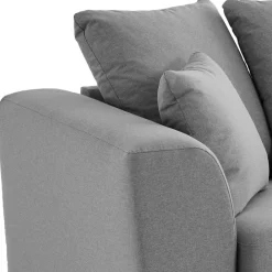 Wohnen Sofas<2-Sitzer Couch in Grau Webstoff - Krista