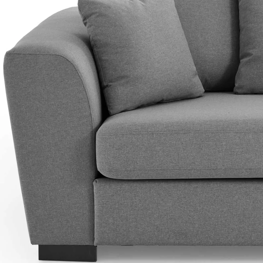 Wohnen Sofas<2-Sitzer Couch in Grau Webstoff - Krista
