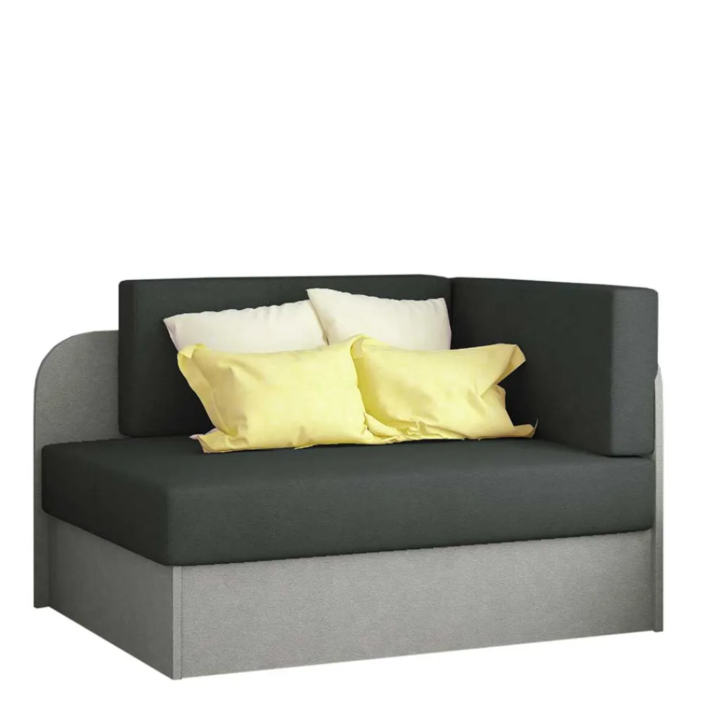 Wohnen Betten|Sofas<1-Sitzer Schlafsofa in Anthrazit und Hellgrau - Bali