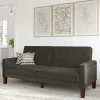 Wohnen Sofas<3-Sitzer Schlafsofa in Grau - Memton