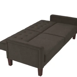 Wohnen Sofas<3-Sitzer Schlafsofa in Grau - Memton