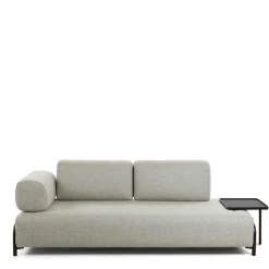 Wohnen Sofas<2-Sitzer Sofa mit Tisch & Armlehne - Adaliz