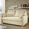 Wohnen Sofas<2-Sitzer Wohnzimmercouch in Creme - ausklappbar - Elsaro