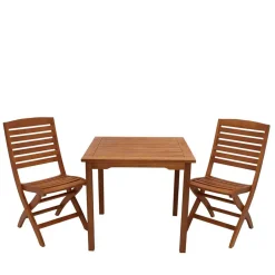 Wohnen Sitzgruppe<Sitzgruppe Garten aus Eukalyptusholz - Thomas (dreiteilig)