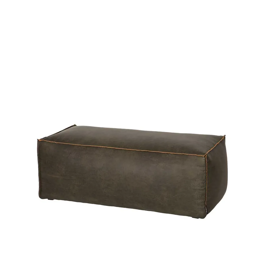 Wohnen Hocker<Sitzhocker Pouf Zoika in Oliv Grün