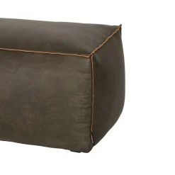 Wohnen Hocker<Sitzhocker Pouf Zoika in Oliv Grün