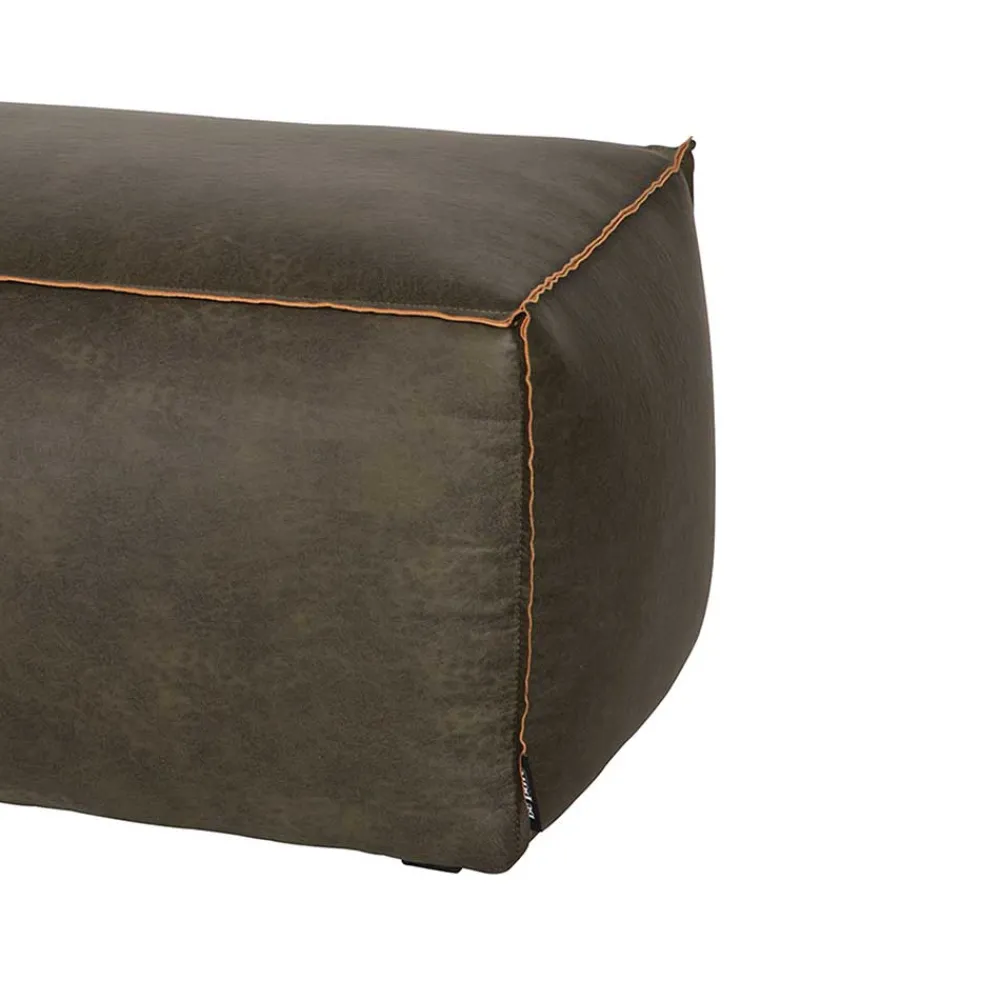 Wohnen Hocker<Sitzhocker Pouf Zoika in Oliv Grün