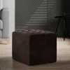 Wohnen Hocker<Sitzwürfel Hocker in Dunkelbraun - Jennassa