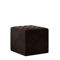 Wohnen Hocker<Sitzwürfel Hocker in Dunkelbraun - Jennassa