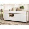 Wohnen Sideboards<Skandi Anrichte in Weiß und Eiche Dekor - Ovidio