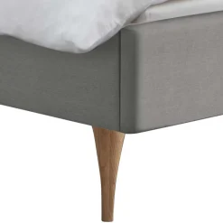 Wohnen Betten<Skandi Bett in Grau mit Eiche Bianco - Potosia
