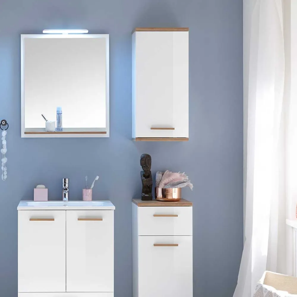 Wohnen Schränke<Skandi Design Badhängeschrank zweifarbig - Timur