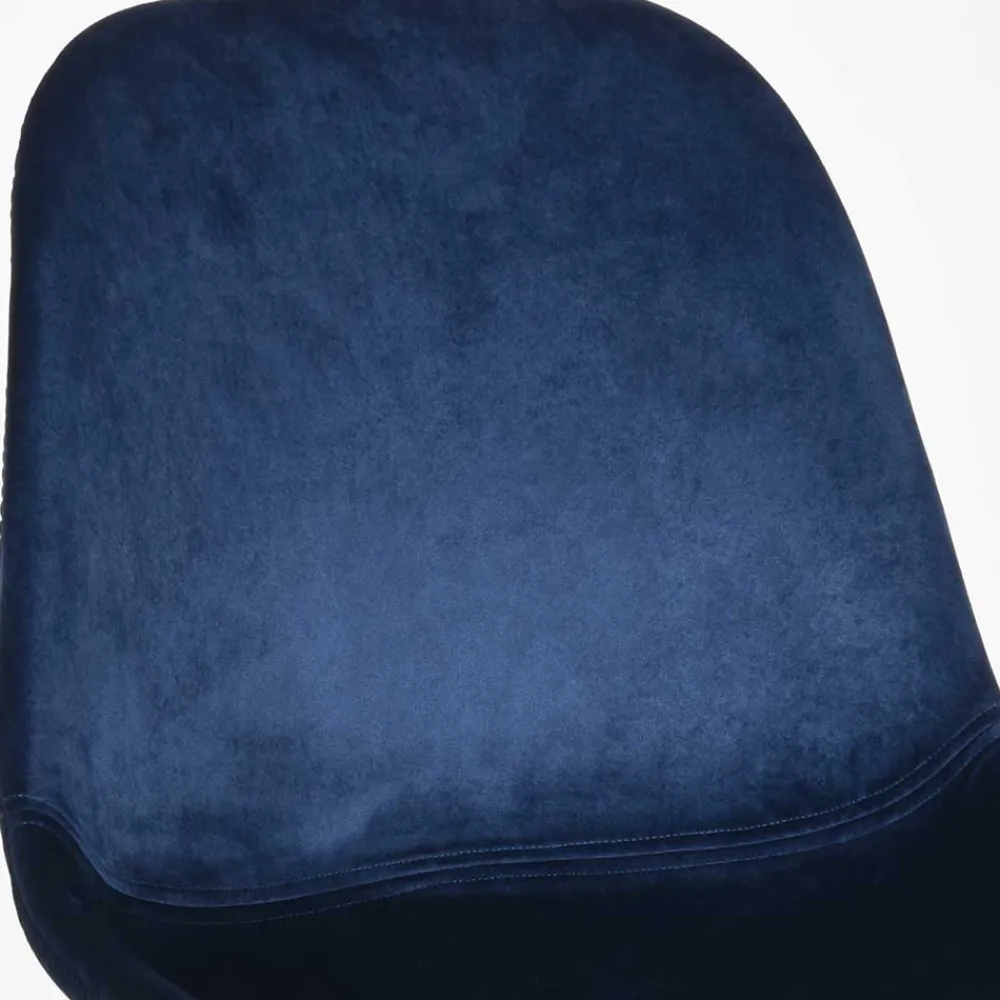 Wohnen Stühle<Skandi Design Samtstuhl in Blau - Polar (2er Set)