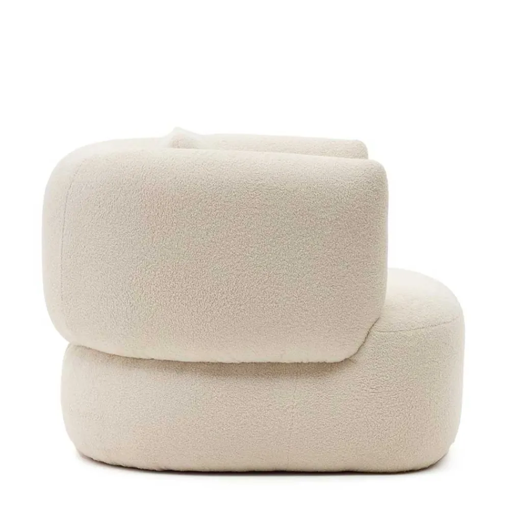 Wohnen Sessel<Skandi Designsessel in Offwhite Boucle - Limburg