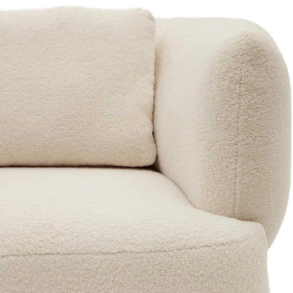 Wohnen Sessel<Skandi Designsessel in Offwhite Boucle - Limburg