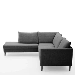 Wohnen Sofas<Skandi Ecksofa in Anthrazit mit Schwarz - Soltropa