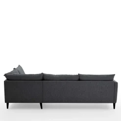 Wohnen Sofas<Skandi Ecksofa in Anthrazit mit Schwarz - Soltropa