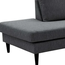 Wohnen Sofas<Skandi Ecksofa in Anthrazit mit Schwarz - Soltropa