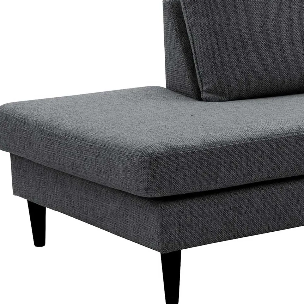 Wohnen Sofas<Skandi Ecksofa in Anthrazit mit Schwarz - Soltropa