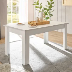 Wohnen Tische<Skandi Esszimmertisch in weißer Holzoptik Pinie - Liancos