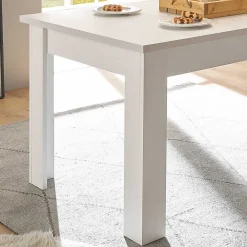 Wohnen Tische<Skandi Esszimmertisch in weißer Holzoptik Pinie - Liancos