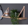 Wohnen Regale<Skandi Hängeboard aus Gummibaum Holz - Katrona