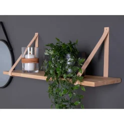 Wohnen Regale<Skandi Hängeboard aus Gummibaum Holz - Katrona