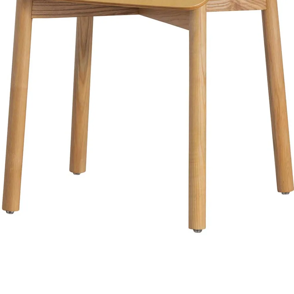 Wohnen Stühle<Skandi Holzstühle in Natur lackiert - Furcia (2er Set)