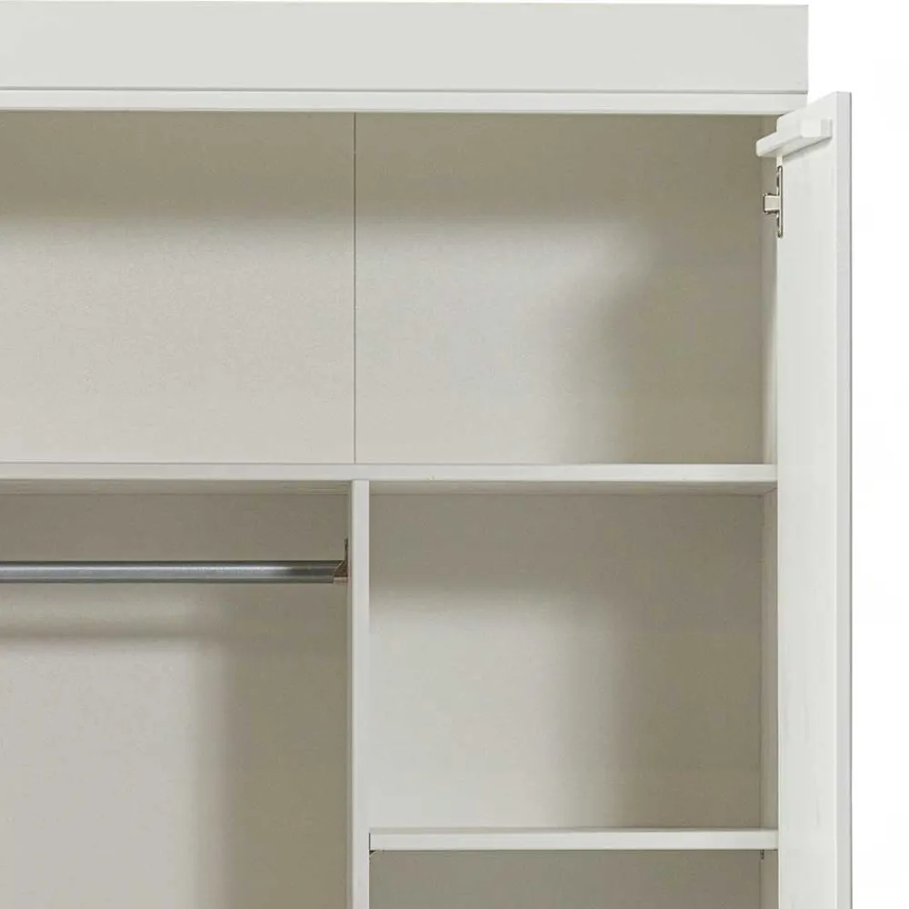 Wohnen Kleiderschränke|Schränke<Skandi Kleiderschrank in Weiß - Mattressa I
