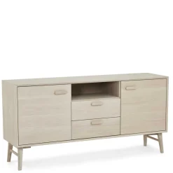 Wohnen Sideboards<Skandi Kombi-Kommode in Eiche Weiß - Lametla