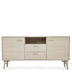Wohnen Sideboards<Skandi Kombi-Kommode in Eiche Weiß - Lametla