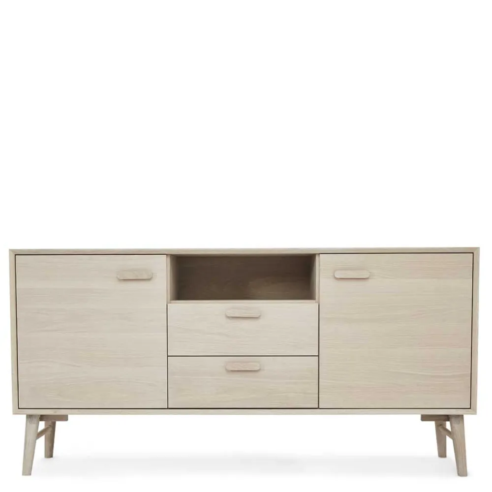 Wohnen Sideboards<Skandi Kombi-Kommode in Eiche Weiß - Lametla