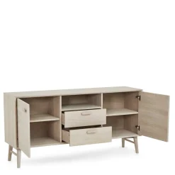 Wohnen Sideboards<Skandi Kombi-Kommode in Eiche Weiß - Lametla