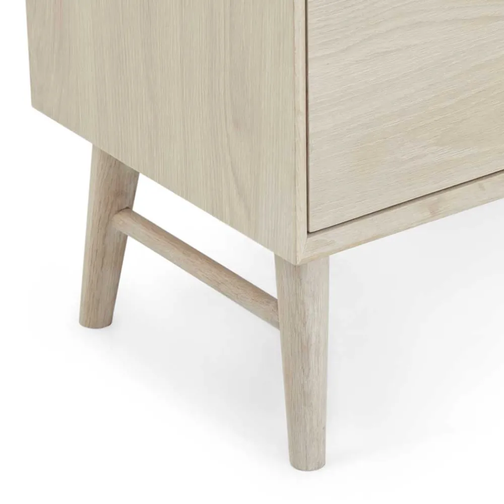 Wohnen Sideboards<Skandi Kombi-Kommode in Eiche Weiß - Lametla