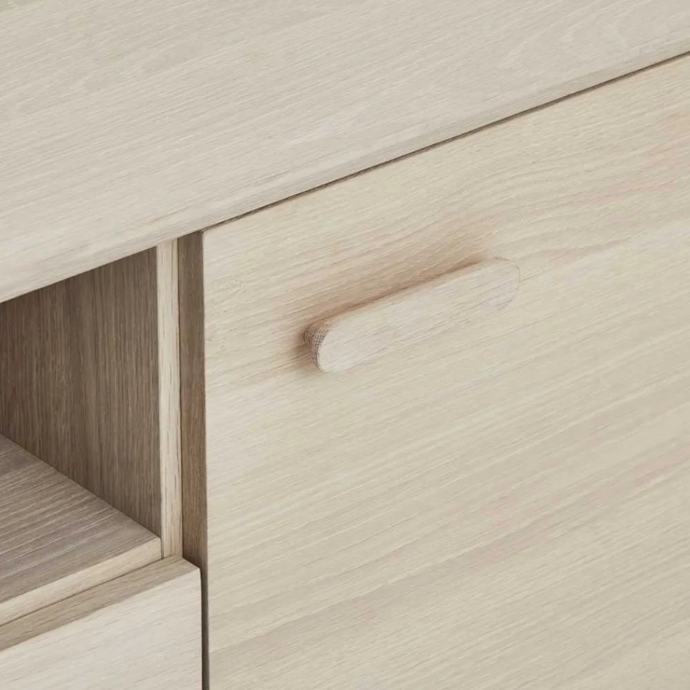 Wohnen Sideboards<Skandi Kombi-Kommode in Eiche Weiß - Lametla