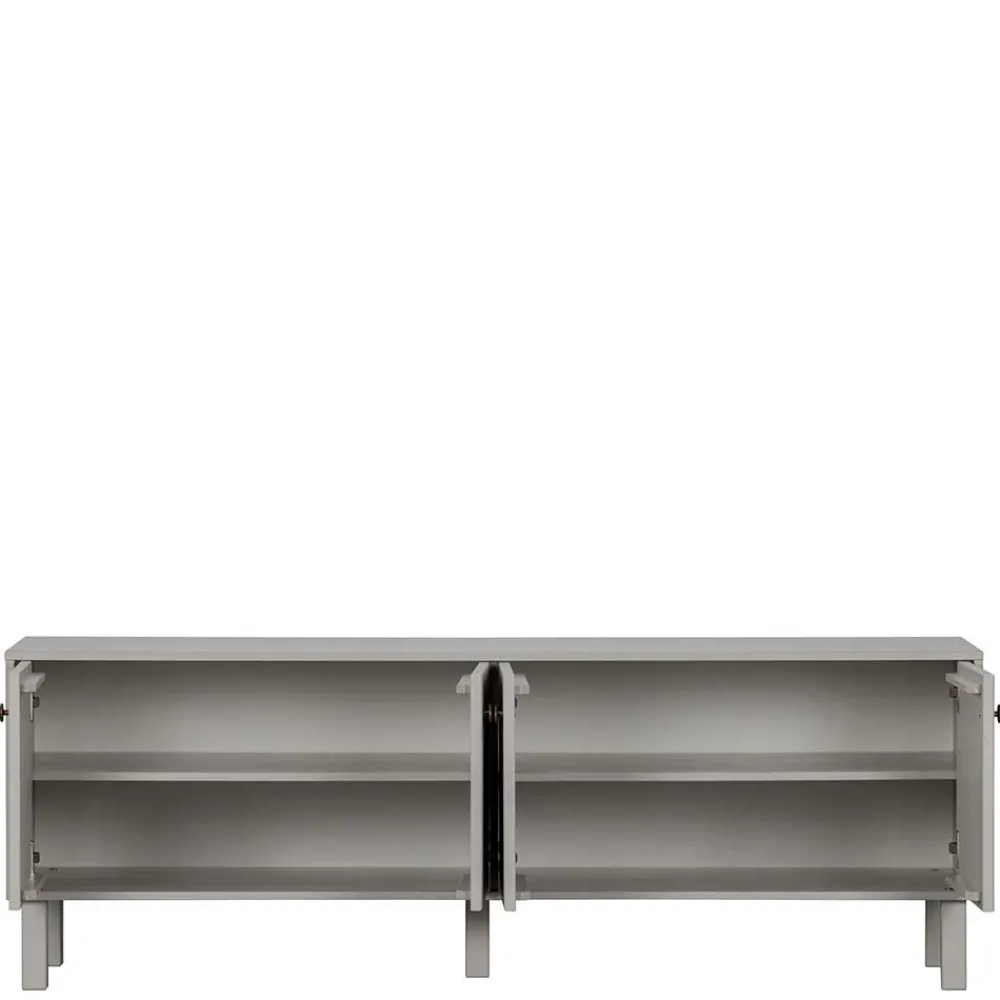 Wohnen Tv & Hifi-Möbel|Lowboards<Skandi Lowboard 4-türig in Grau - Huvina