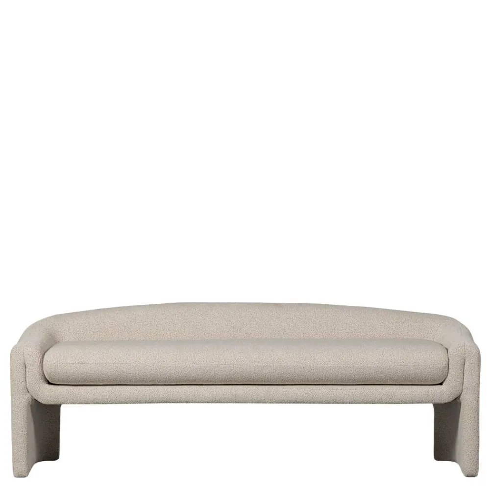 Wohnen Sitzbank<Skandi Polsterbank in Beige Strukturstoff - Greta