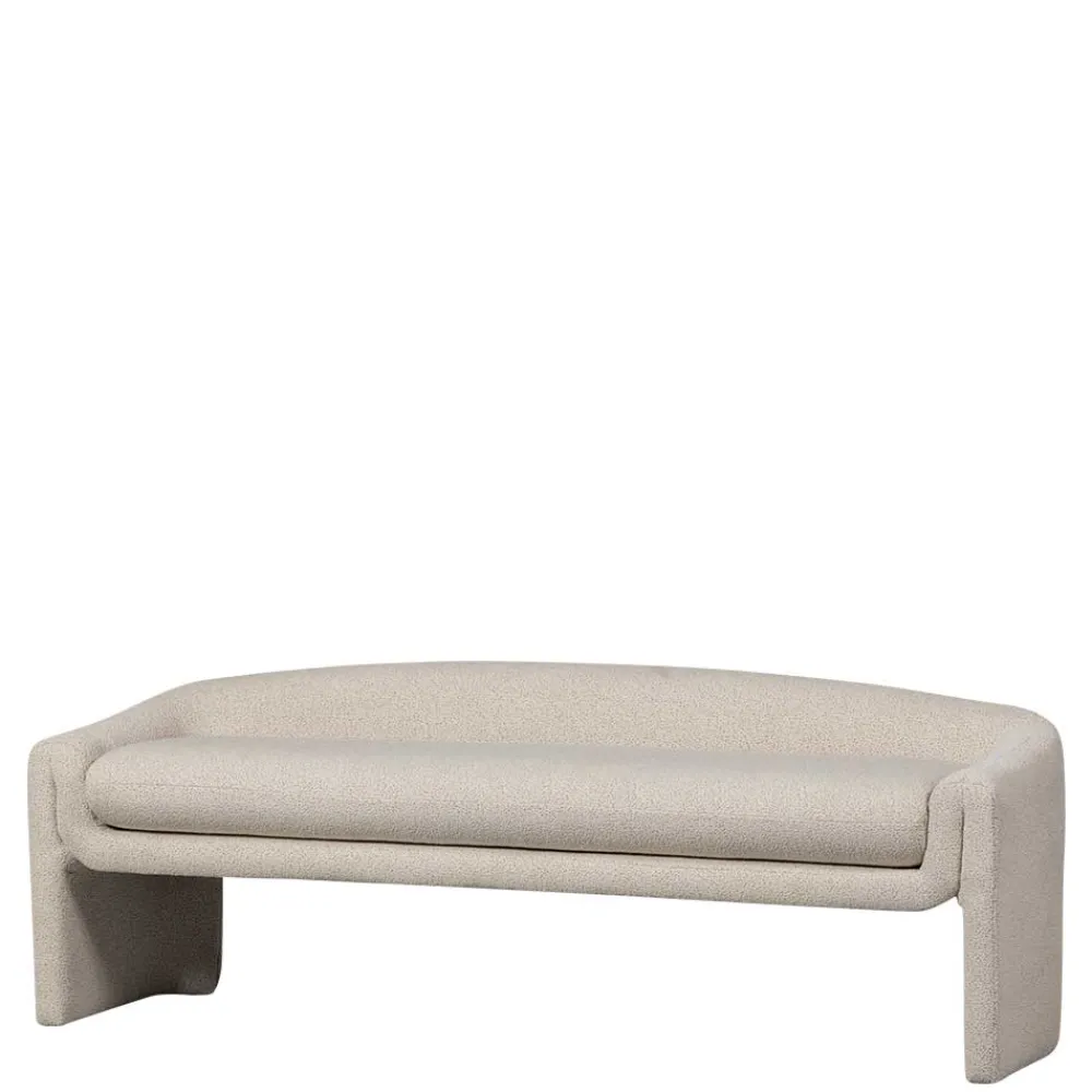 Wohnen Sitzbank<Skandi Polsterbank in Beige Strukturstoff - Greta