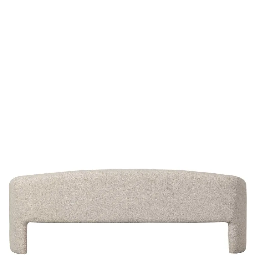 Wohnen Sitzbank<Skandi Polsterbank in Beige Strukturstoff - Greta